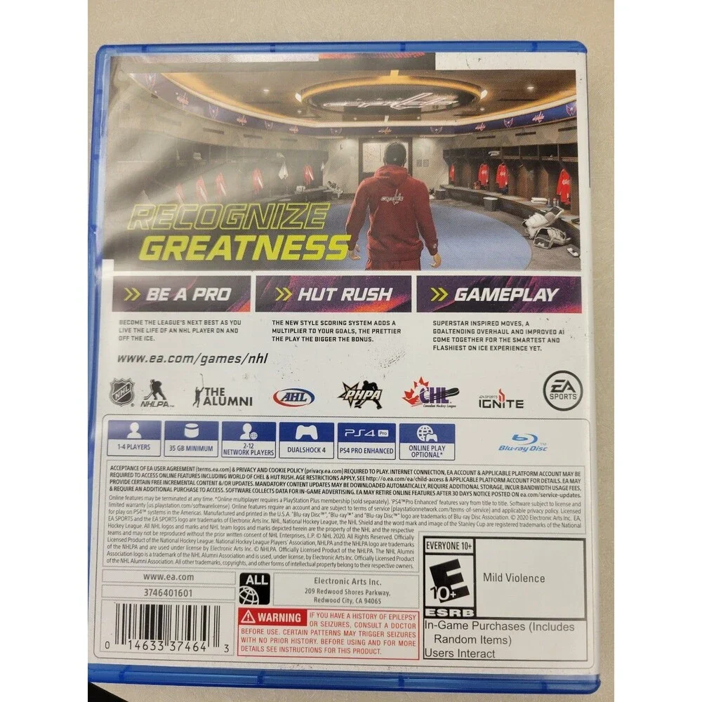 PS4 PlayStation 4 NHL 21